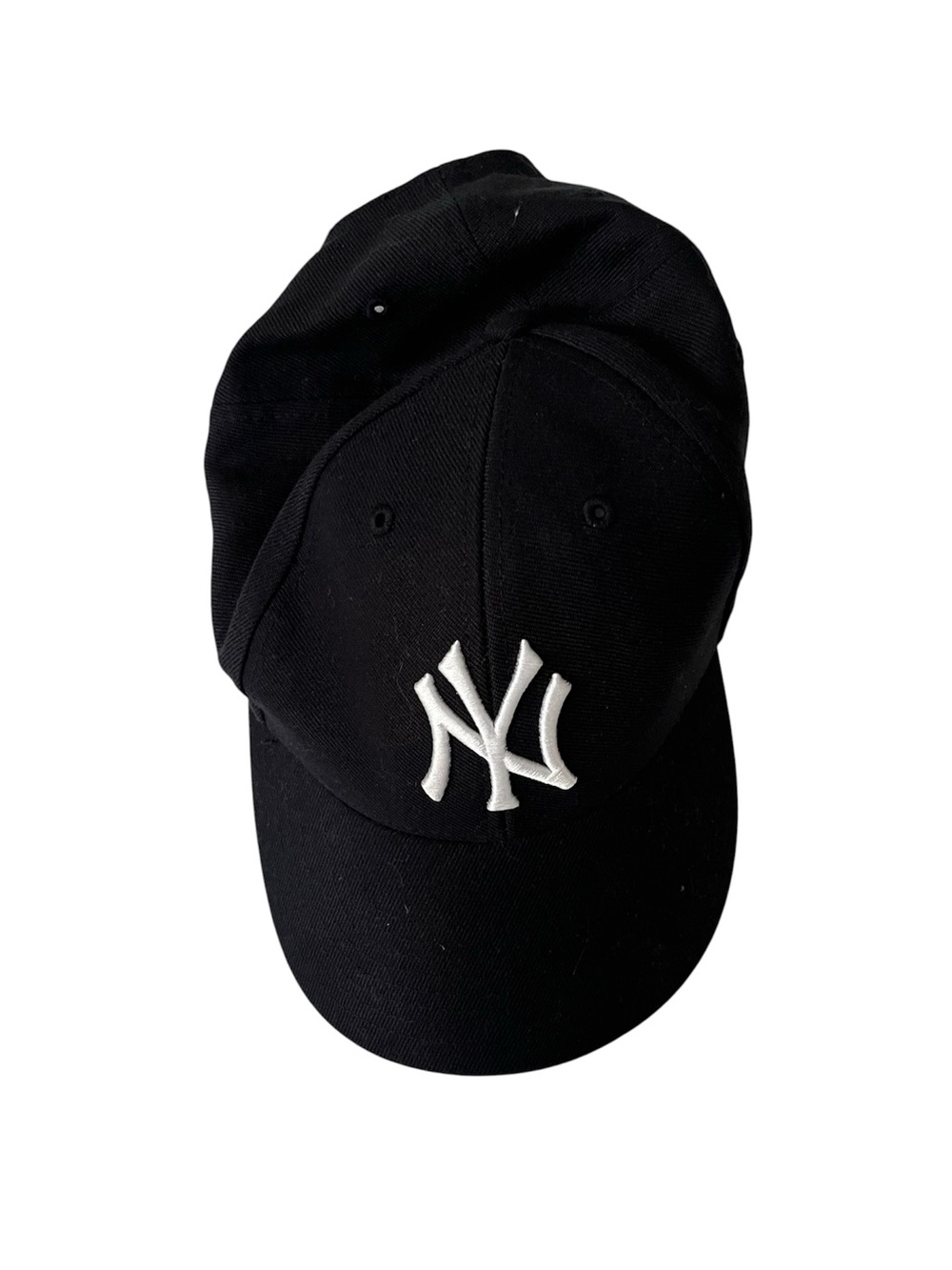 New York Yankees Black Wool Blend one Size fits Most Baseball Cap, White Logo